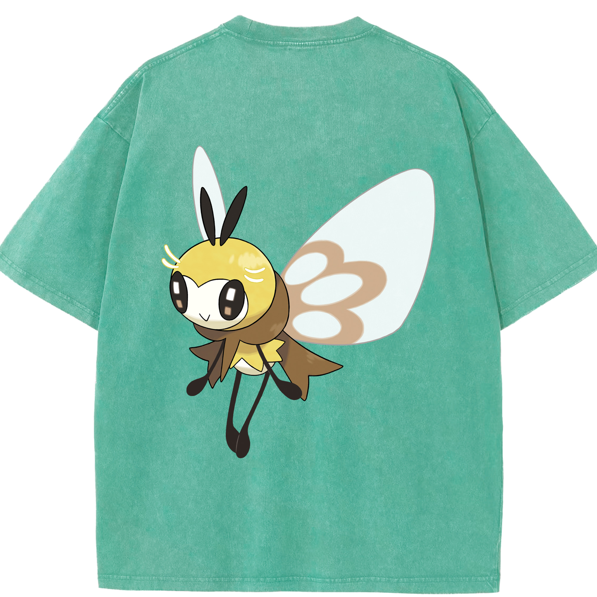 （画像用） ポケットモンスター Pokémon 綿100% ヴィンテージ風 半袖Tシャツ（背面プリント）